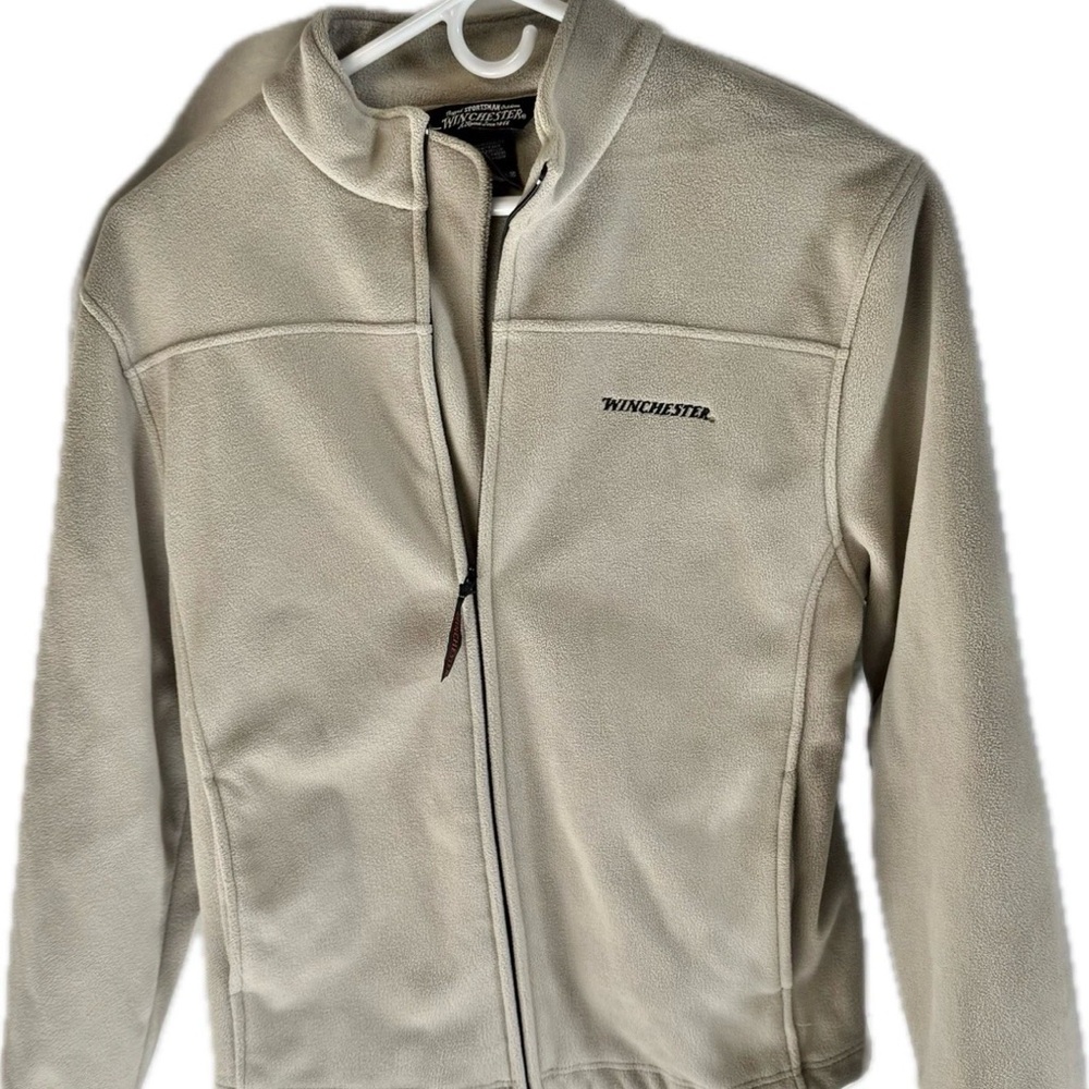 Winchester Sportsman Outdoors Full Zip Men’s Medium Fleece Beige. Excellent